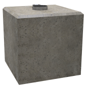 Prefabricated foundation | for sign posts |  60 mm / 76 mm | for tubes  76 mm